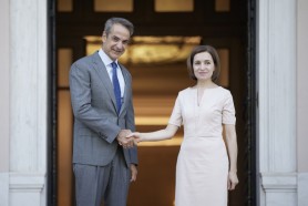 Cooperarea moldo-elenă, discutată la Atena de Maia Sandu și Premierul grec, Kyriakos Mitsotákis